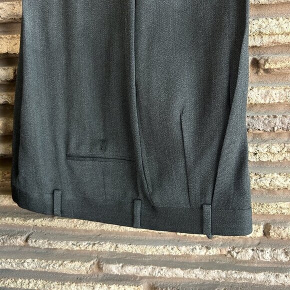 Joseph Abboud Gray 100% Wool 3 Button Suit Pleated Pants Size 41S - Picture 6 of 9